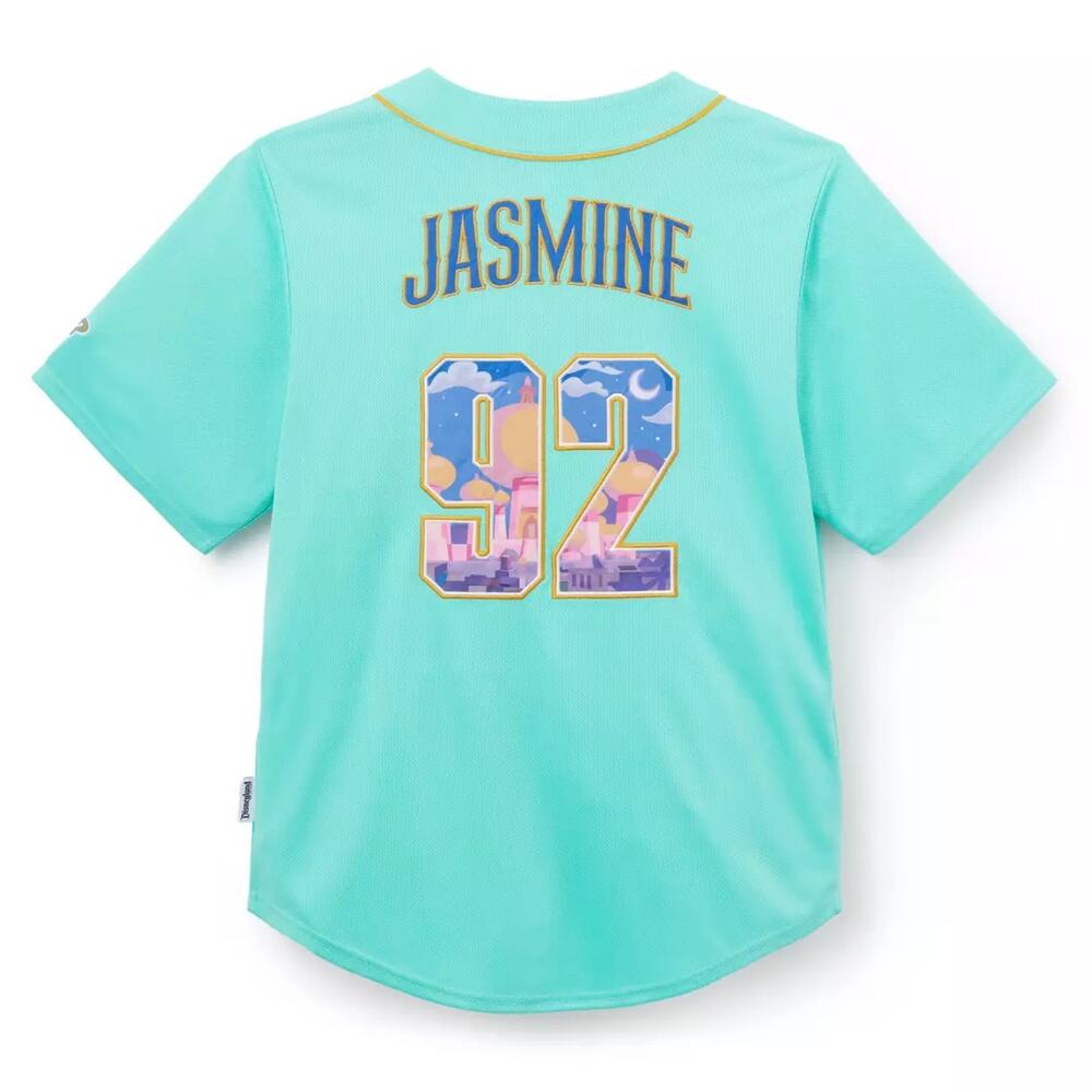 Jasmine Baseball Jersey for Adults – Aladdin – Walt Disney World XL